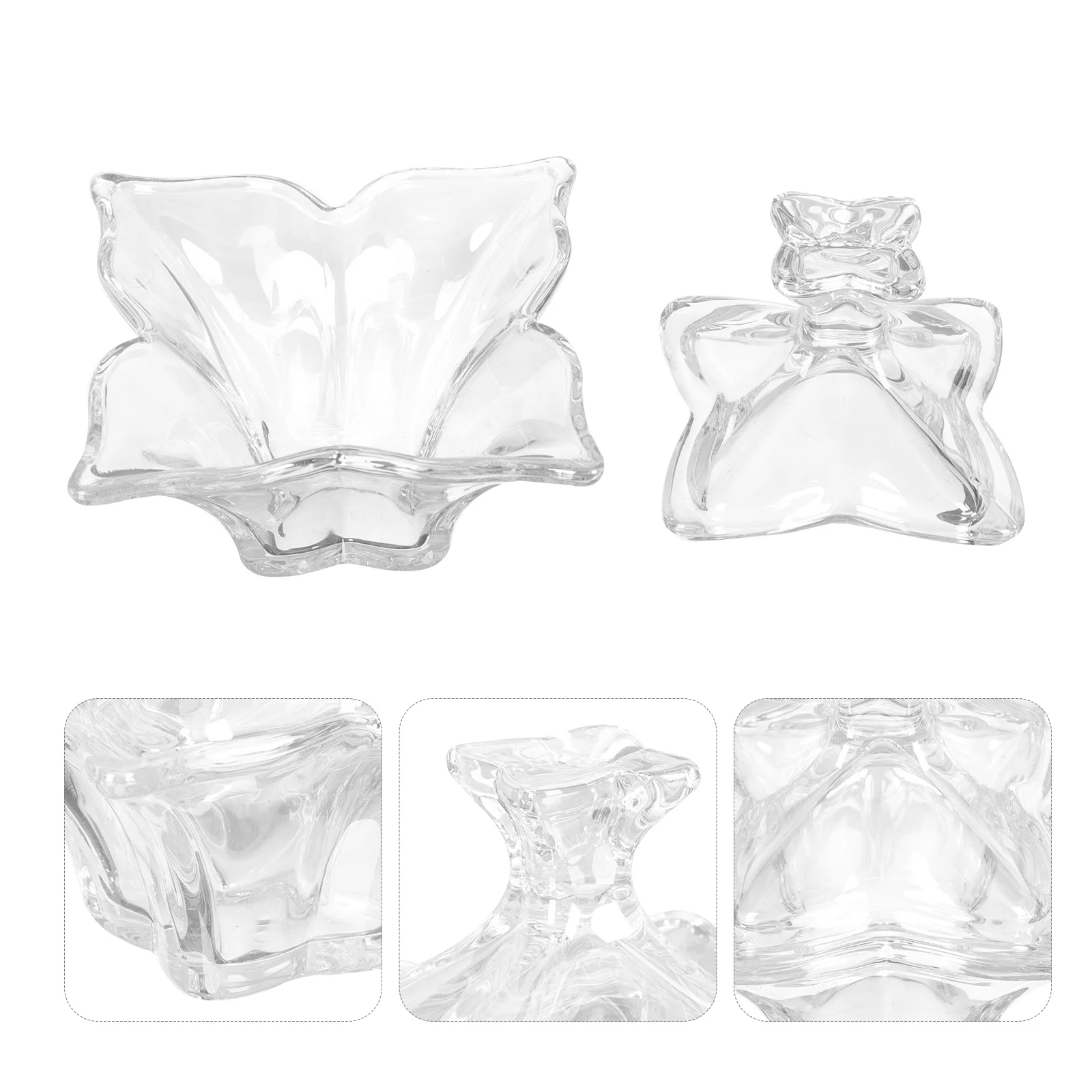 

1Pcs Crystal Nail Art Liquid Holder Cup Multipurpose Glass Craft Manicure Pen Cleaning Tool Nail Art Cup Manicure Tool