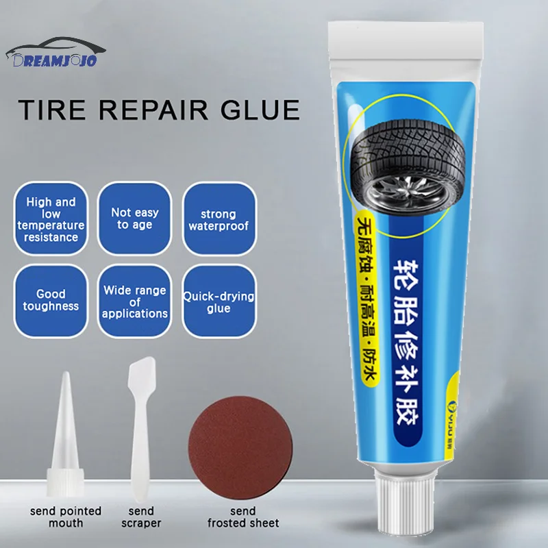 

Black Tyre Repair Instant Car Tire Repair Glue Liquid Strong Rubber Glues Wear-resistant Rubber Non-corrosive Adhesive Glue