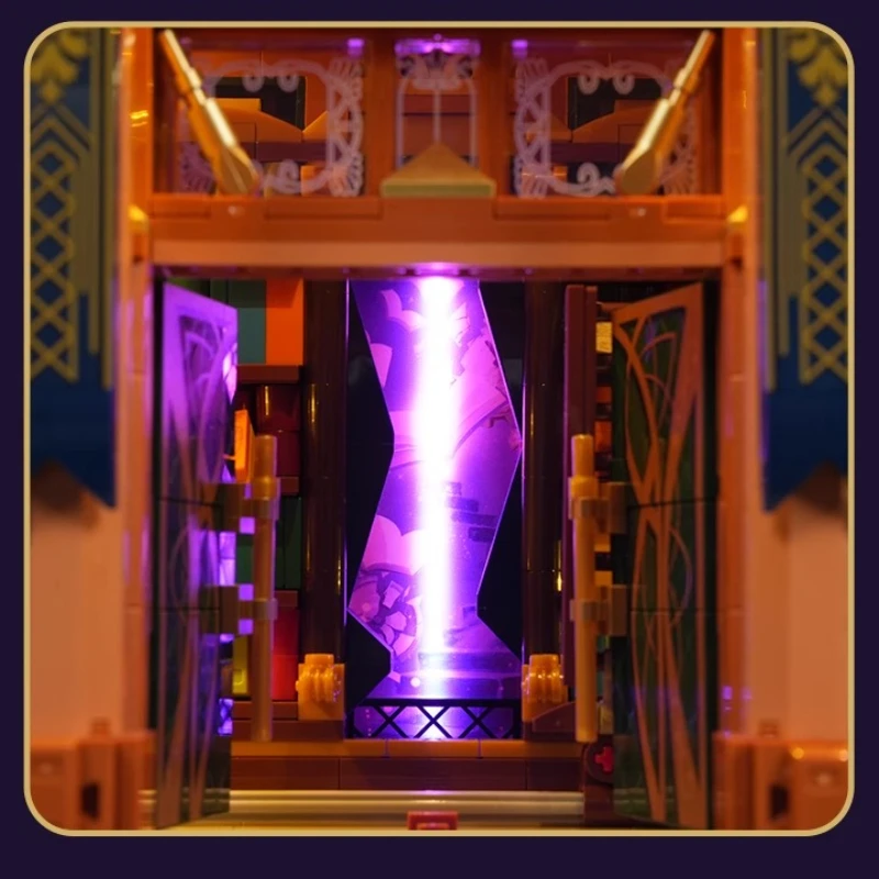 Steampunk série mundial blocos de construção tempo espaço crack biblioteca retro arquitetura montagem modelo brinquedo ornamento presente