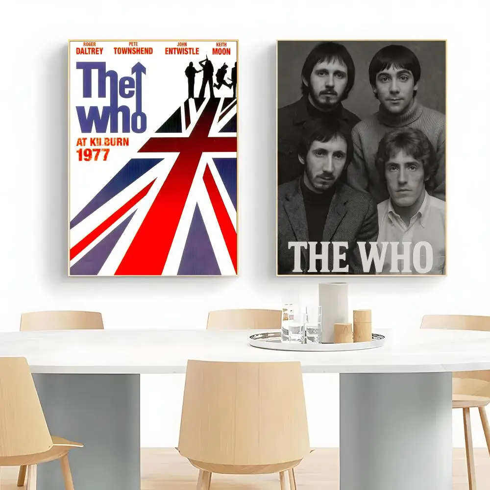 Fashion Retro Rocking Band The W-Who Poster Wall Art Print Decorative Mural Home Decor Gift Unframed