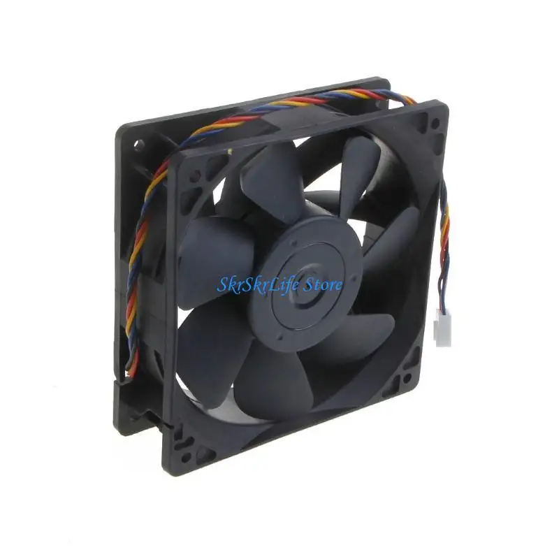 E65E QFR1212GHE 12cm 120mm Fan 12V 2.7A 4 Lines 4Pin 4 Wire Connector High Speed Server Computer Chassis Power Cooling Fan