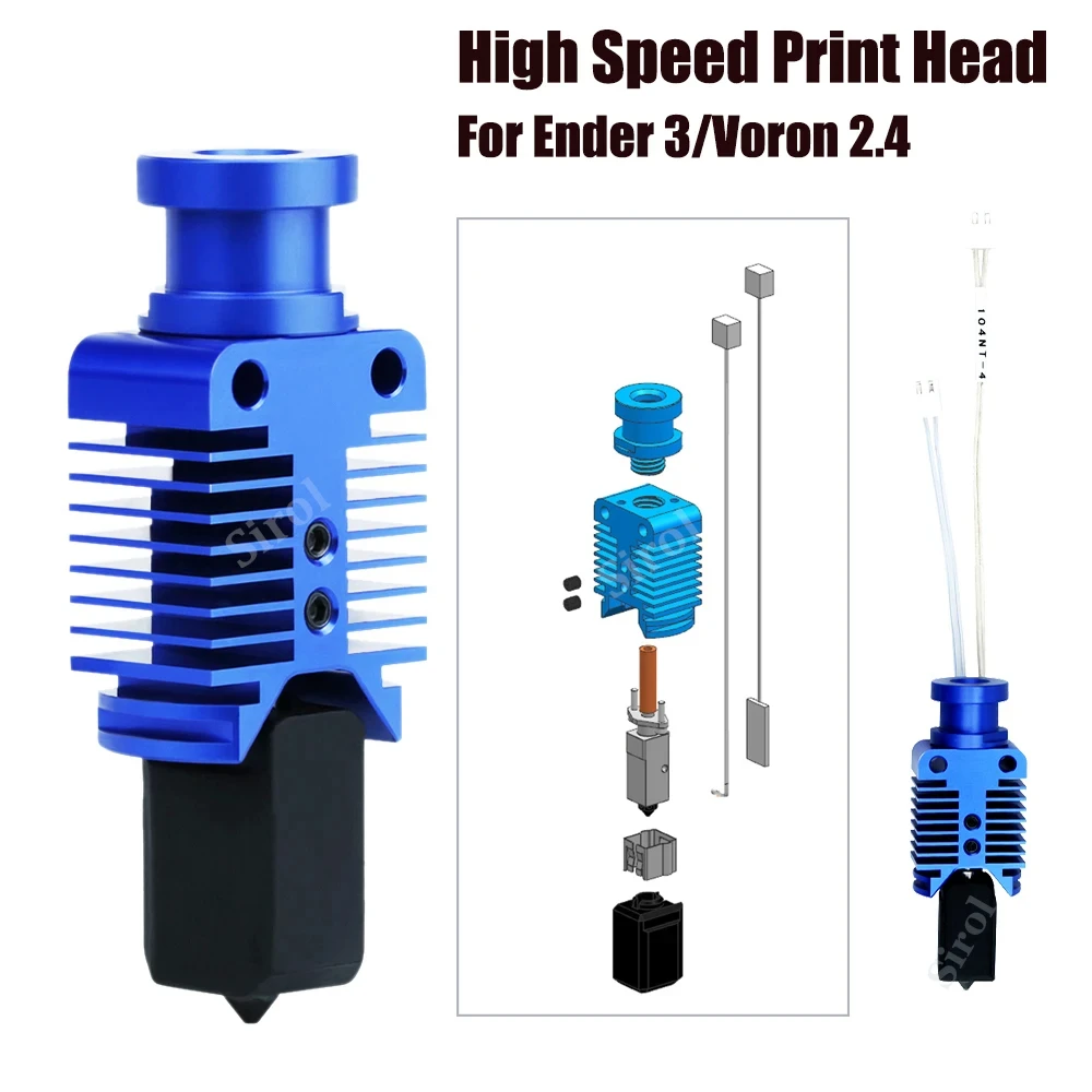 Upgrade High Speed Print Head 300°C Hotend Kit For Ender 3/CR10/VORON 2.4 Hi-End Extruder 3D Printer Parts for Ender 3 V2 CR10S