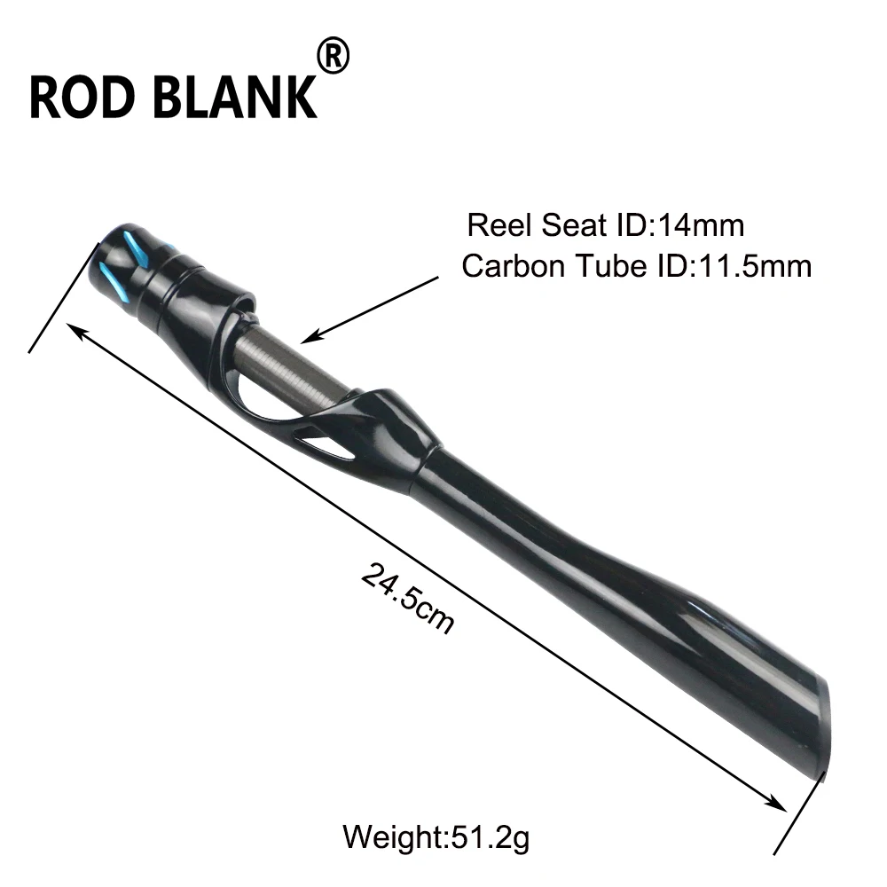 Rod Blank 1 Set Spinning Trout Rod Handle Kits ABS Triangle Grip Rod Building DIY Components Pole Repair Accessories - view 3