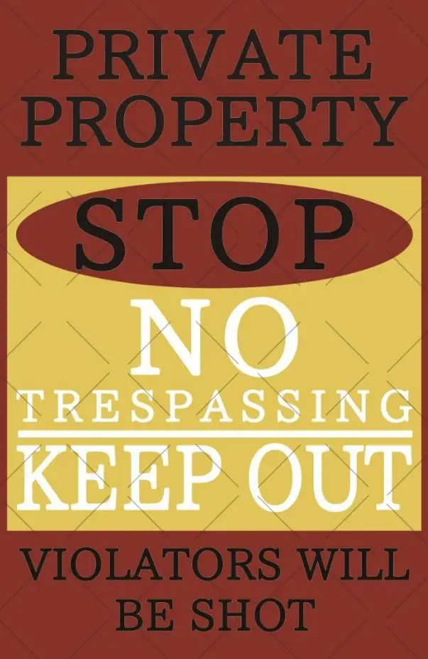 No Trespassing Poster Private Property Tin Sign Warning Tin Poster Outdoor Graden Plaque retro warning metal tin sign 8x12inch