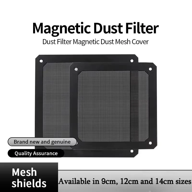 

Magnetic Frame Dust Filter 9-14cm Dustproof Mesh Cover Net Guard with Hole for PC Computer Case Cooling Fan Power Supply Chassis