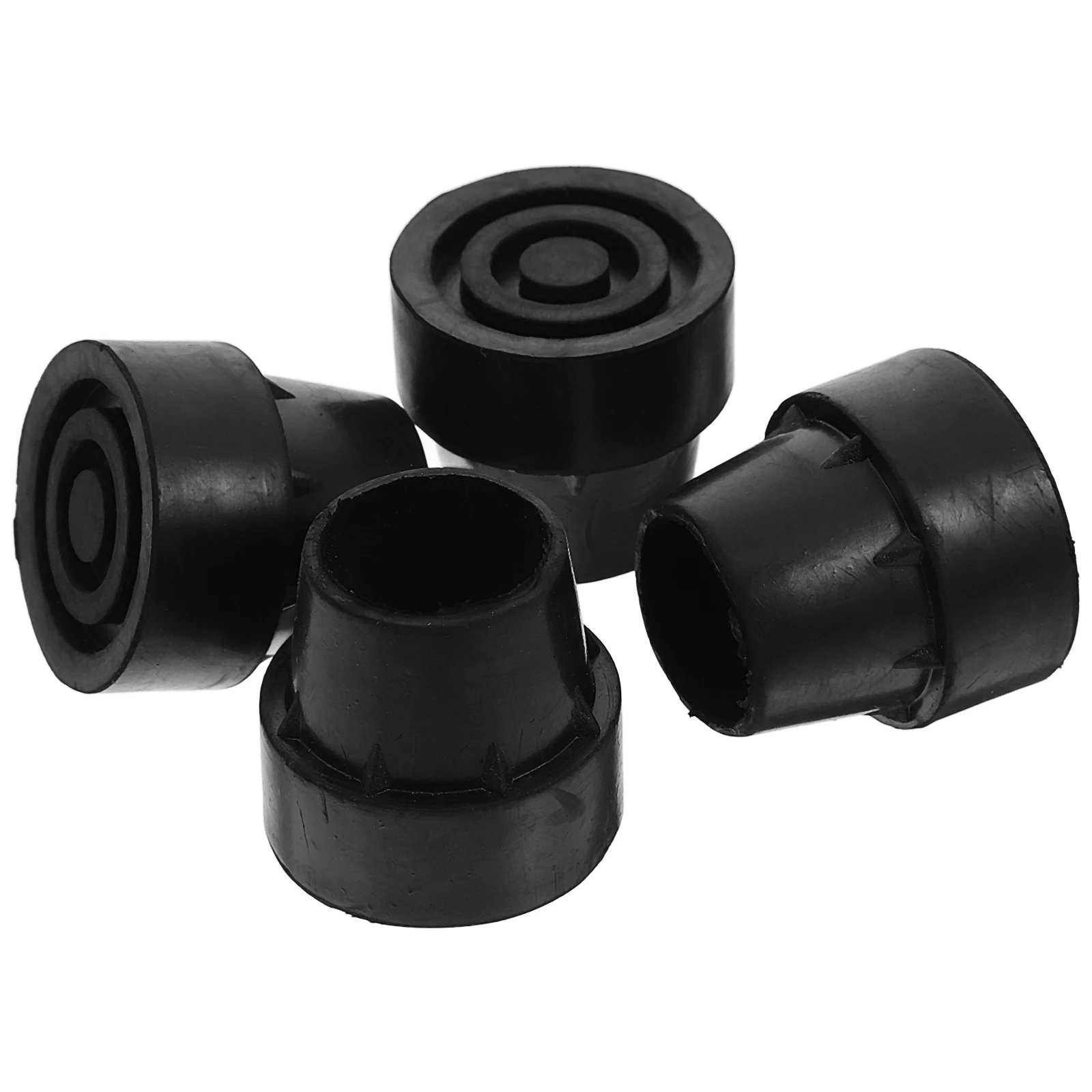 

4pcs Anti-slip Pad Mini Trampoline Leg Cap Rubber Cover Black Pole Caps Parts niture Feet Stabilizer Safe Jumping