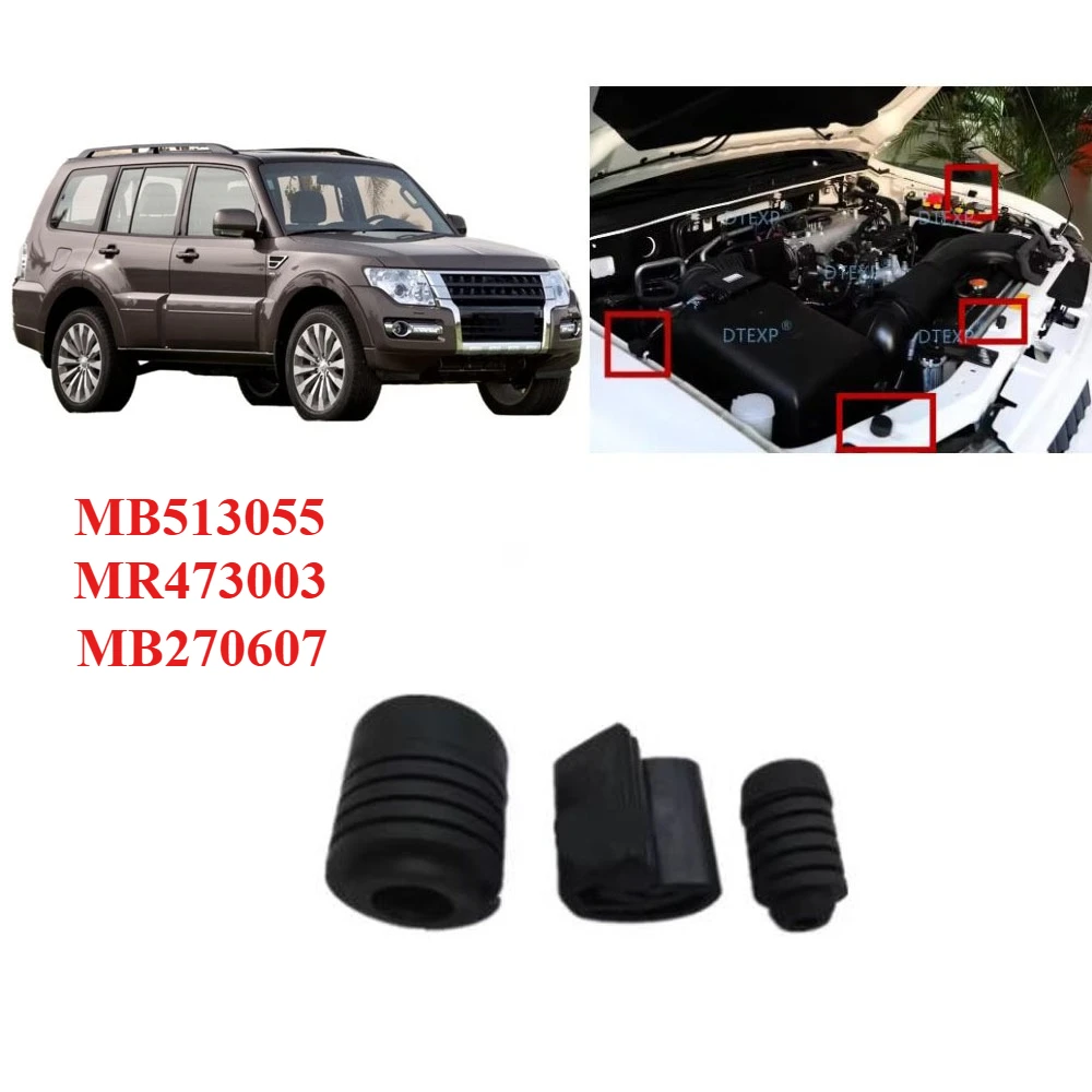2 or 6 Pieces Hood Rubber For Pajero Bonnet Damper For Montero Car Engine Cover Protect For Shogun V73 V98 MB513055 MR473003