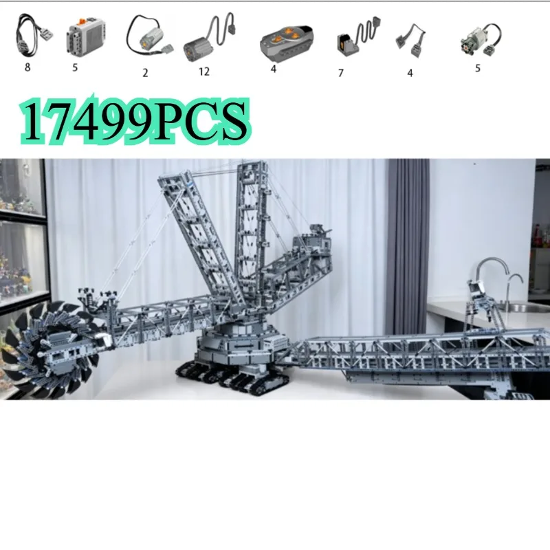 Giant Bagger 288 Mining Excavator 17499 Bricks, High-Difficulty Mechanical Adult Collectible Kit Christmas Gift