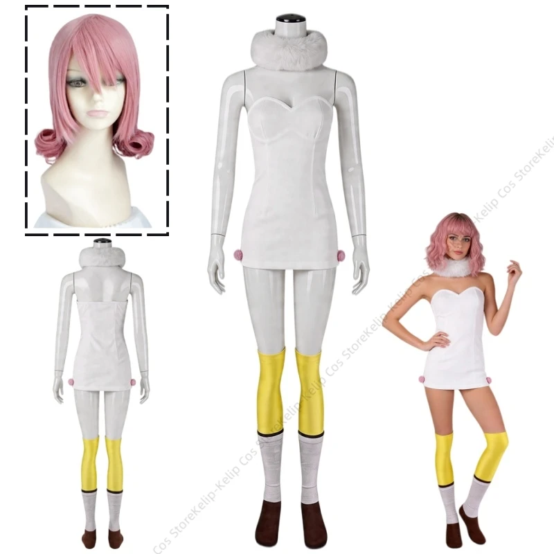 Costume de cosplay Aries, robe de mouton blanc, tenue de personnage d'anime pour Comic Con, Halloween, jeu de rôle