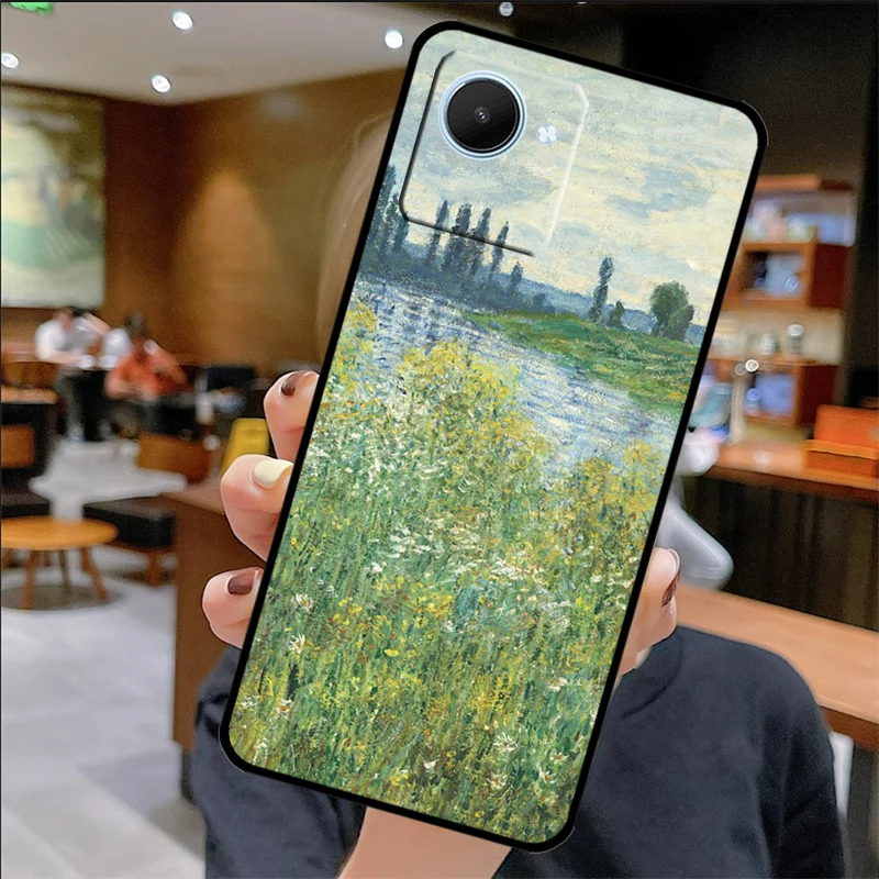 حافظة كلود مونيه لهاتف Realme C75 C67 C61 C55 C53 C51 C21Y C25S 10 11 12 13 14 Pro Plus GT 6T 6 5 GT7 Pro