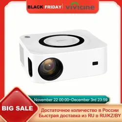 Vivicine Y9 Mini LED 1080P Video Projector, Portable, 5G, WiFi, Smart Home Handheld, Full HD, Android 11 Game Beamer