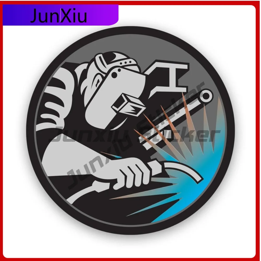 

Welder Logo Sticker Sun Resistant Fade Resistant Sport For Laptop Motorcycle Helmet Removable Easy To Remove Accessories