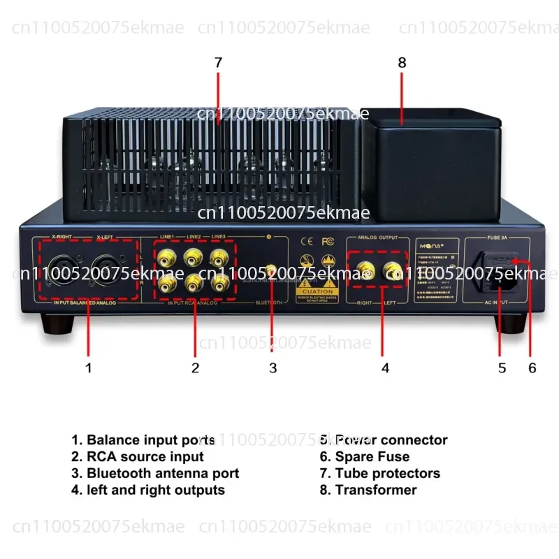 Tube Amplifier HTM-10 Preamplifier Amplifies Signal 220 Volts Multi-Device Link Easy To Install
