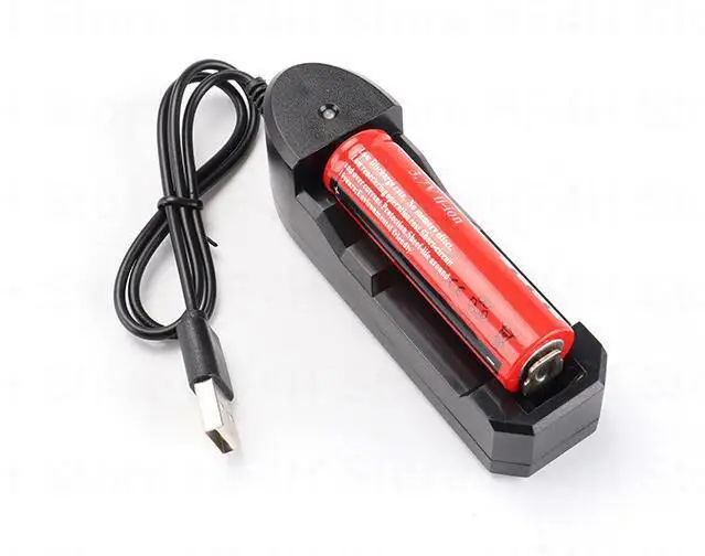 1 2 4 Slots 3.7V 18650 14500 USB Lithium-ion Battery Power Charger Independent Charging AA 1.5v 18350 16340 Battery adapter B4