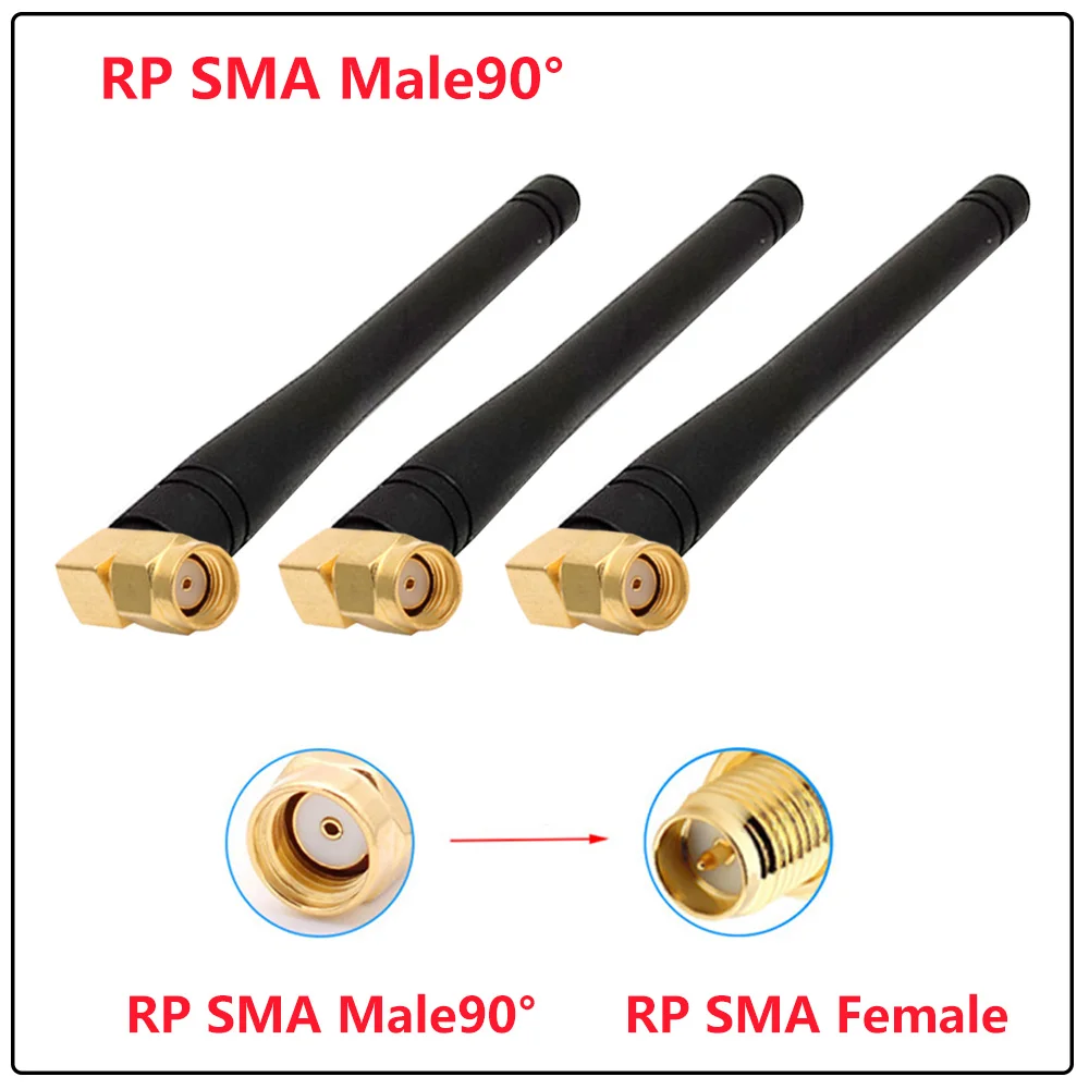 GSM SMA ذكر الزاوية اليمنى RF هوائي هوائي خارجي ينقل لاسلكيا وحدة لاسلكية واي فاي هوائي