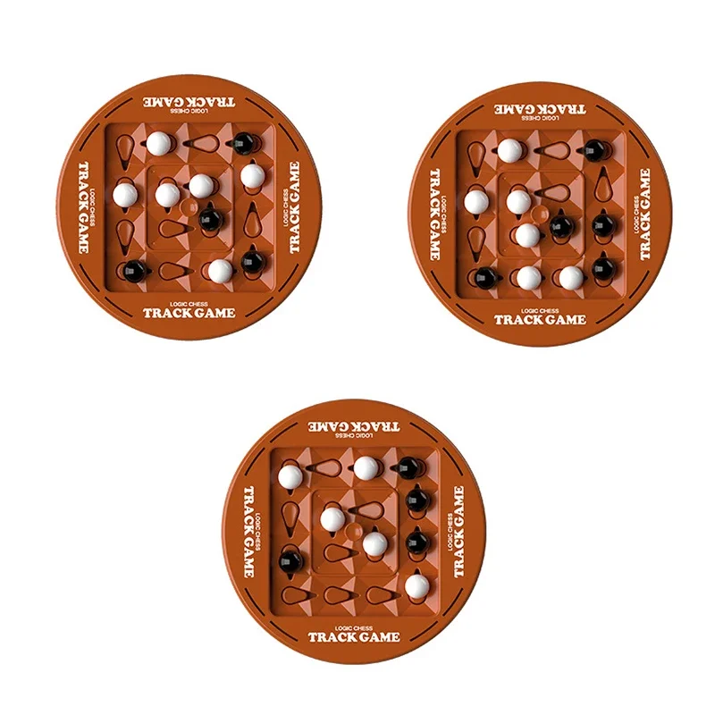 Lustiges 4-in-1-Reihe-Track-Logik-Schach-Dual-Verbindungsbrettspiel-Spielzeug für Kinder, Denktraining, Gehirn-Steigerung der Intelligenz, Spielzeug