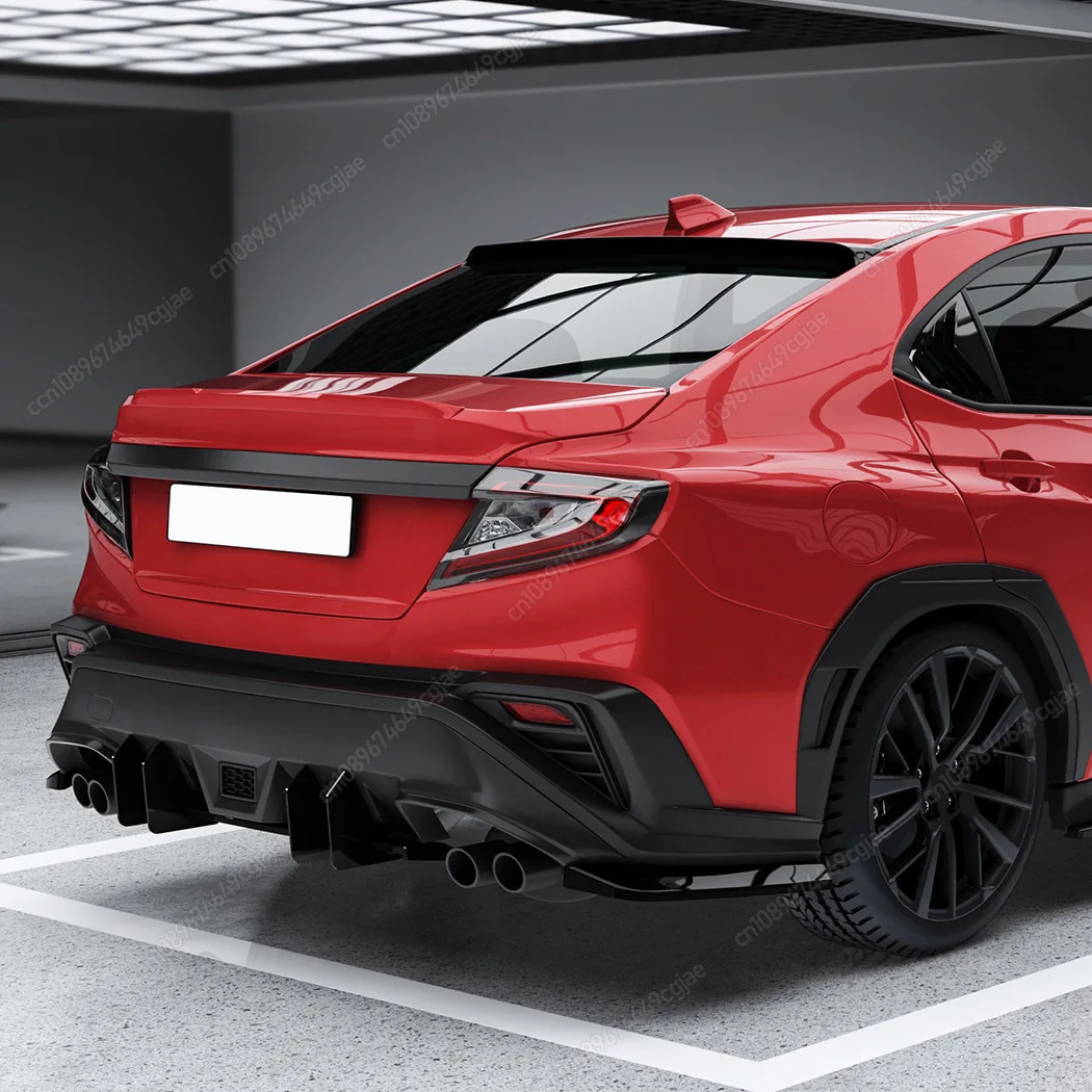 

Gloss Black ABS Car Rear Bumper Diffuser Rear Side Splitters Spoiler Lip For Subaru WRX STI 2022 2023 2024 2025 Body Kit Tuning