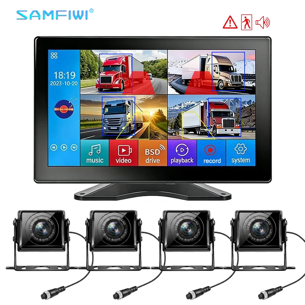 AHD 1080P Backup Camera System 10.1