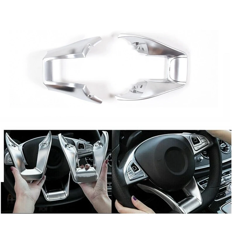 Steering Wheel Lower Trim Cover For Mercedes Benz A B C E Class W177 W247 W213 W205 CLA GLB AMG 2015-2018 Accessories