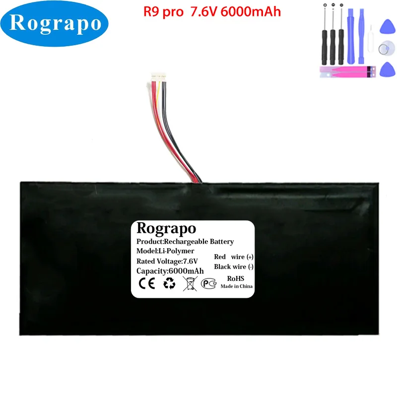 New 7.6V 6000mAh R9 Pro X15 Laptop Notebook Battery With 10 PIN 7 Wire Plug