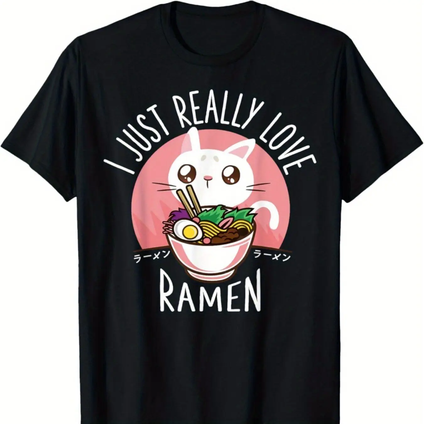 Ramen Cat Anime Shirt - Kawaii Clothes Otaku Clothing Manga T-Shirt