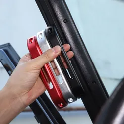 For Land Rover Defender 90 110 2004-2018 Car Interior Aluminum A-Pillar Door Handle Decoration Car Accessories