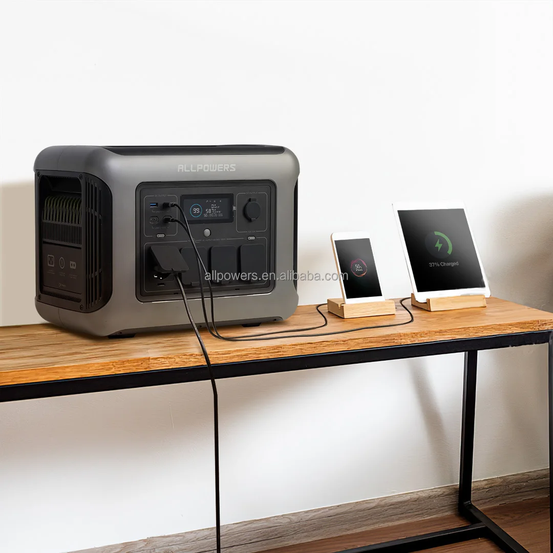 Outdoor Solar Generator Portable Ups Power Supply Station 1500W Generator System Power Banks 1152Wh Capacity view 6