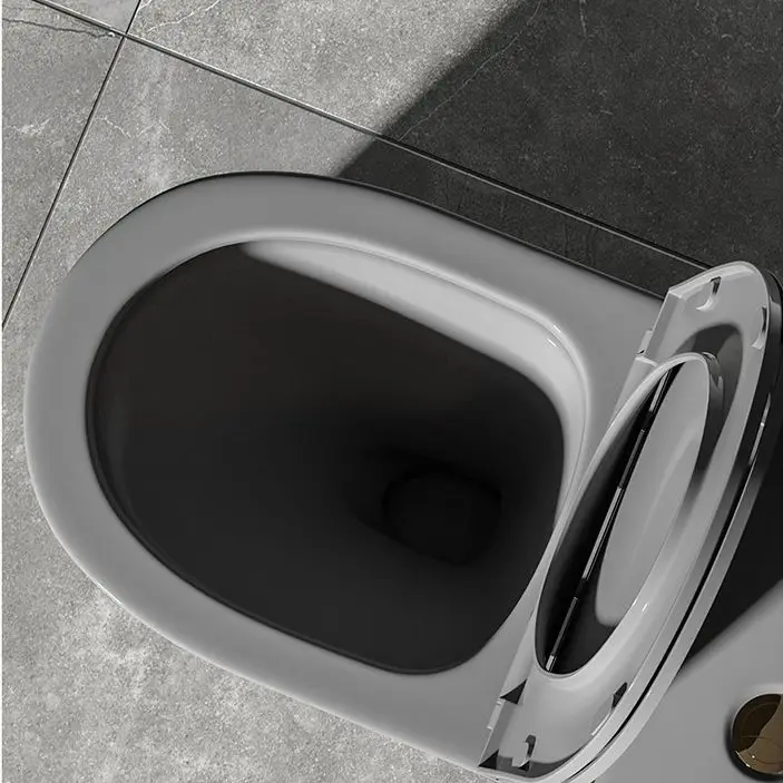 Luxury One-Piece Ceramic Gold White WC Dual-Flush Modern Inodoros for Bathroom Toilets for Washroom Gold Line