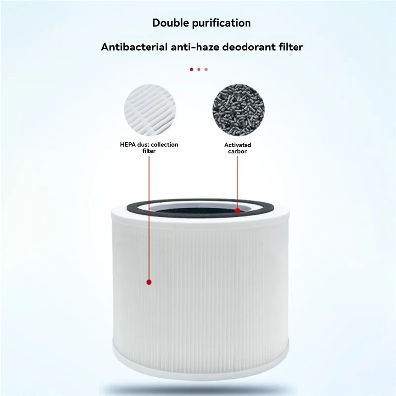 A44F-2 قطعة PM2.5 فلتر Hepa لتنقية الهواء Levoit Core 200/200S فلتر الكربون المنشط Core