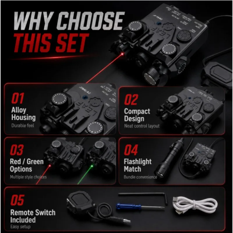 Dual‑Color Beam Illumination Box Dual‑Switch Control Lighting Unit for DIY Hobby Mod Projects