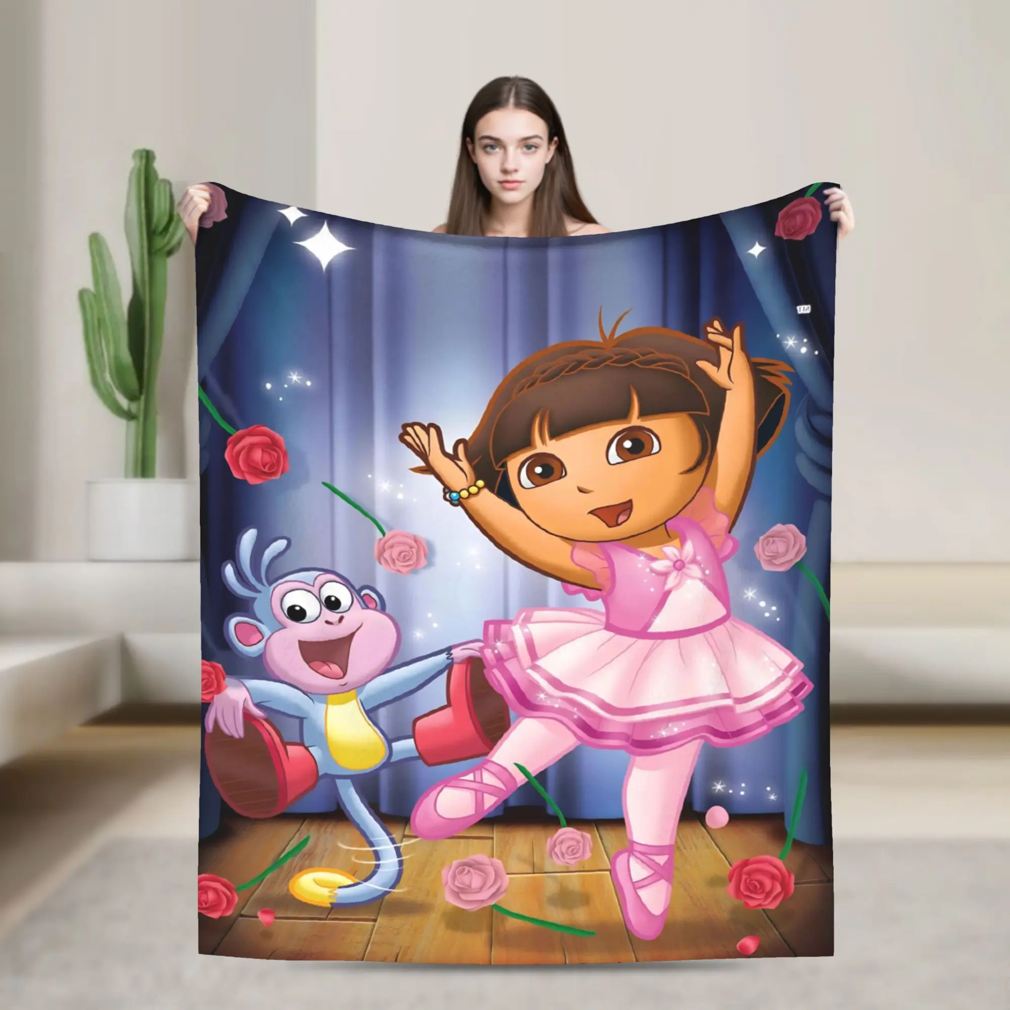 دوراس المستكشف البطانيات لينة الدافئة الشارع الاتجاه أفخم رمي بطانية للأريكة السرير نزهة الفانيلا المفرش غطاء السرير #1