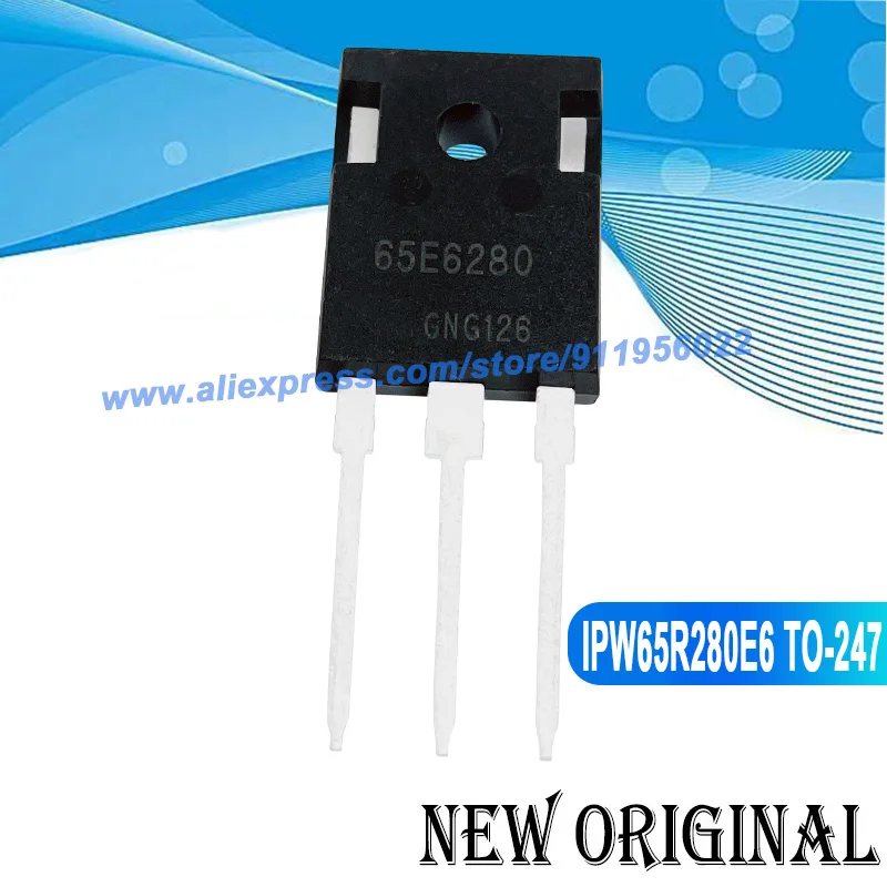 (5 Pieces) 65E6280 IPW65R280E6 TO-247 650V 13.8A / IPW60R190C6 6R190C6  650V 20A / 8R290C3A IPW80R290C3A 800V TO-247