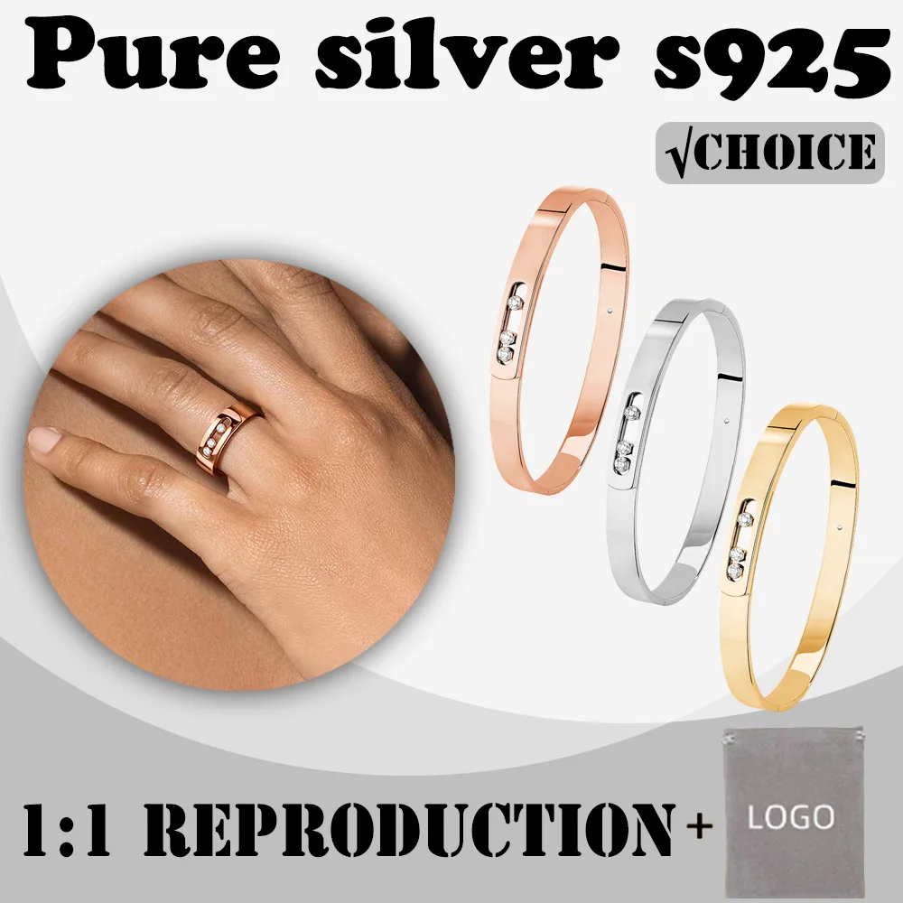 Fashionable high-end Messik - Home style pure silver s925 elegant MOVE NOA series classic personalized bracelet