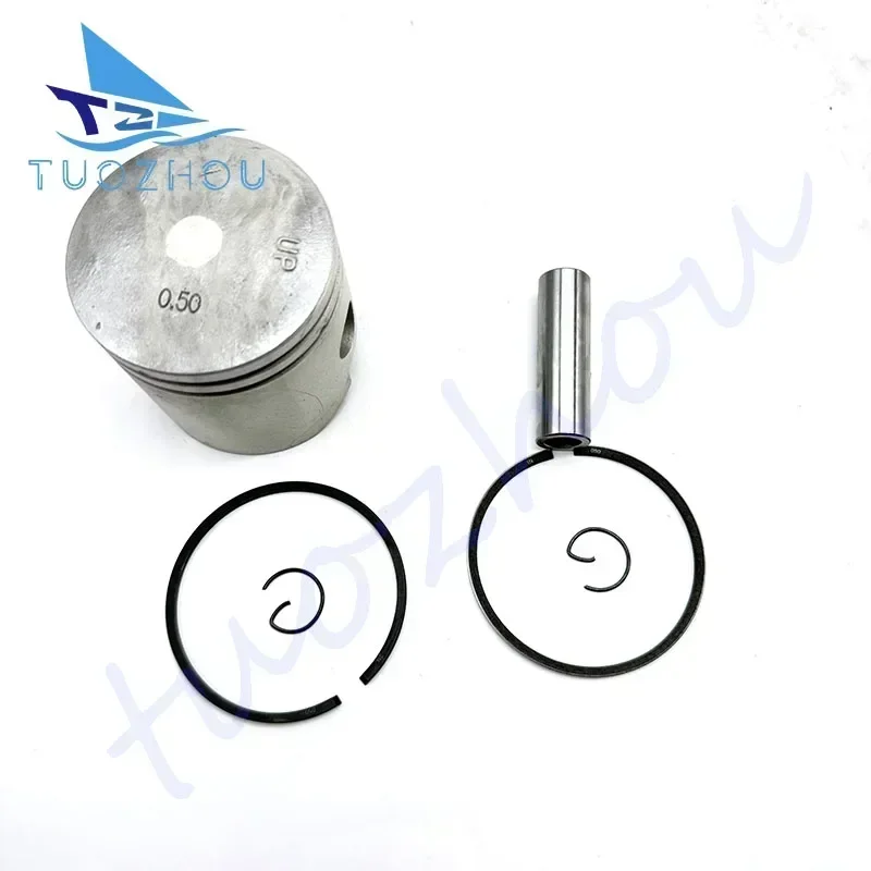 

6E7-11636-00 Piston Kit (0.50Mm O/s) for Yamaha Outboard Motor 2-stroke 9.9HP 13.5HP 15HP D56.5MM Parsun Hidea 6E7-11636
