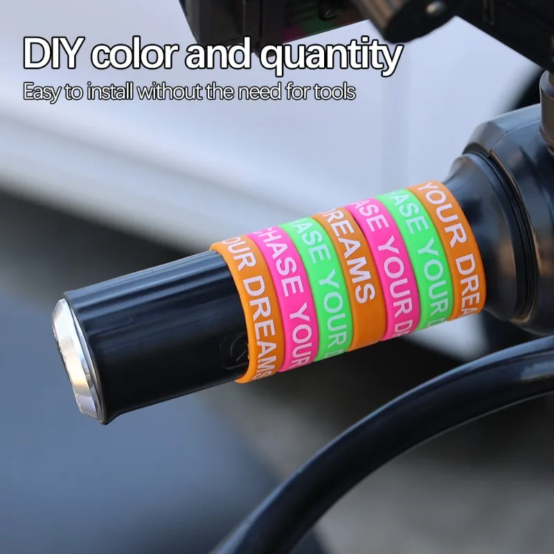 30 مللي متر متعدد الألوان المقود كم سيليكون عدم الانزلاق سيارة كهربائية المقود كم عدم الانزلاق خواتم مقاوم للماء تنفس 1-20 قطعة #2