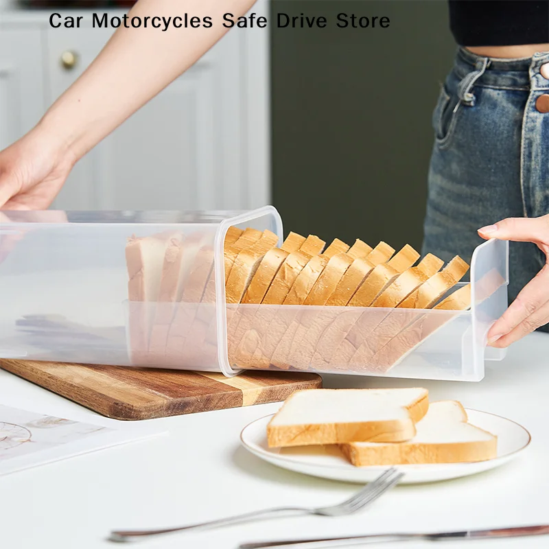 Plastic Bread Box with Sealing Lid and Tray, Bread Storage Box, Sandwich Bread Storage Box, Pasta Storage Box, Multigrain Jar