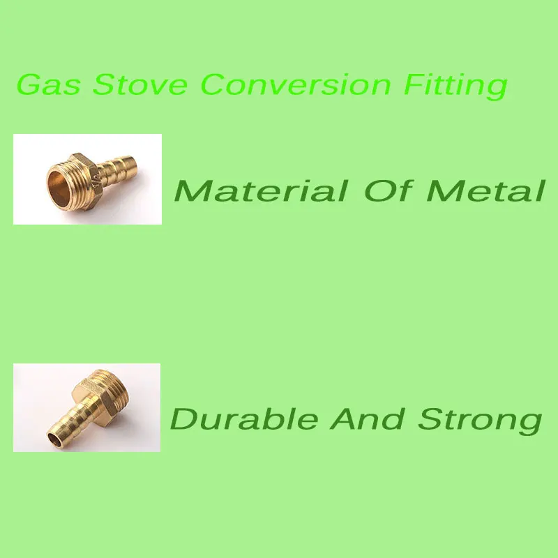 2 Pcs  Gas Stove Conversion Fitting Screw  Hose Joint  Connection Inlet Conversion Fitting  Gas Stove Accessories