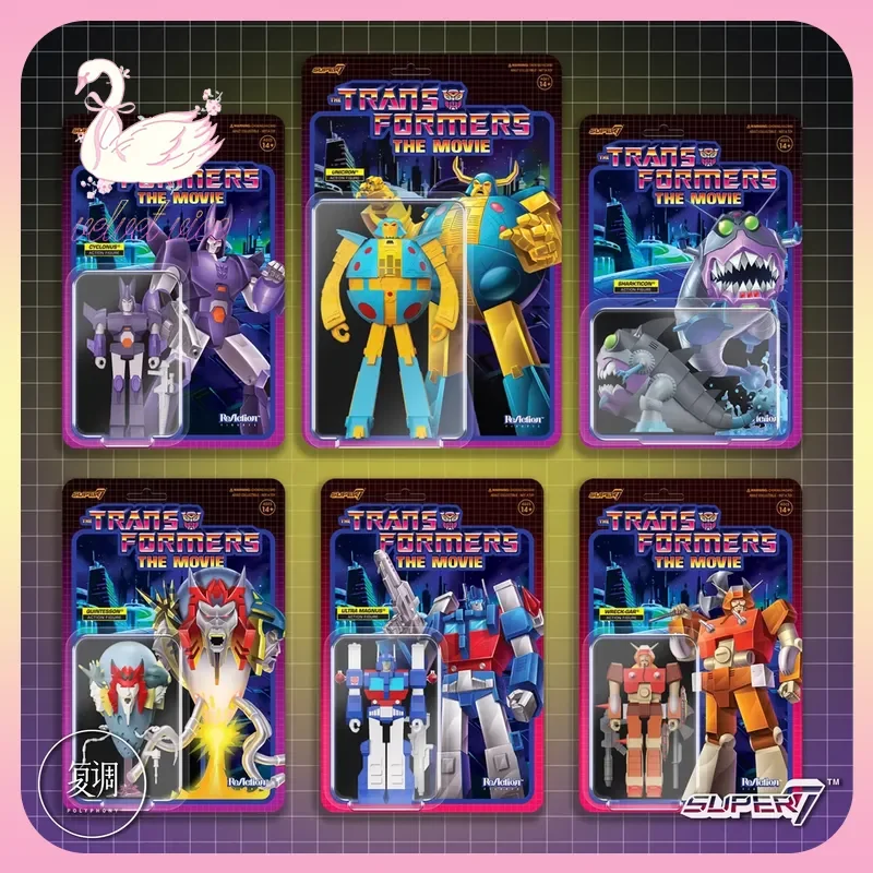 

Оригинальные фигурки Super 7 Transformers ReAction, волна 6: Шарктикон, Ультра Магнус, Циклонус. Коллекционные модели, игрушки, подарки для мальчиков.