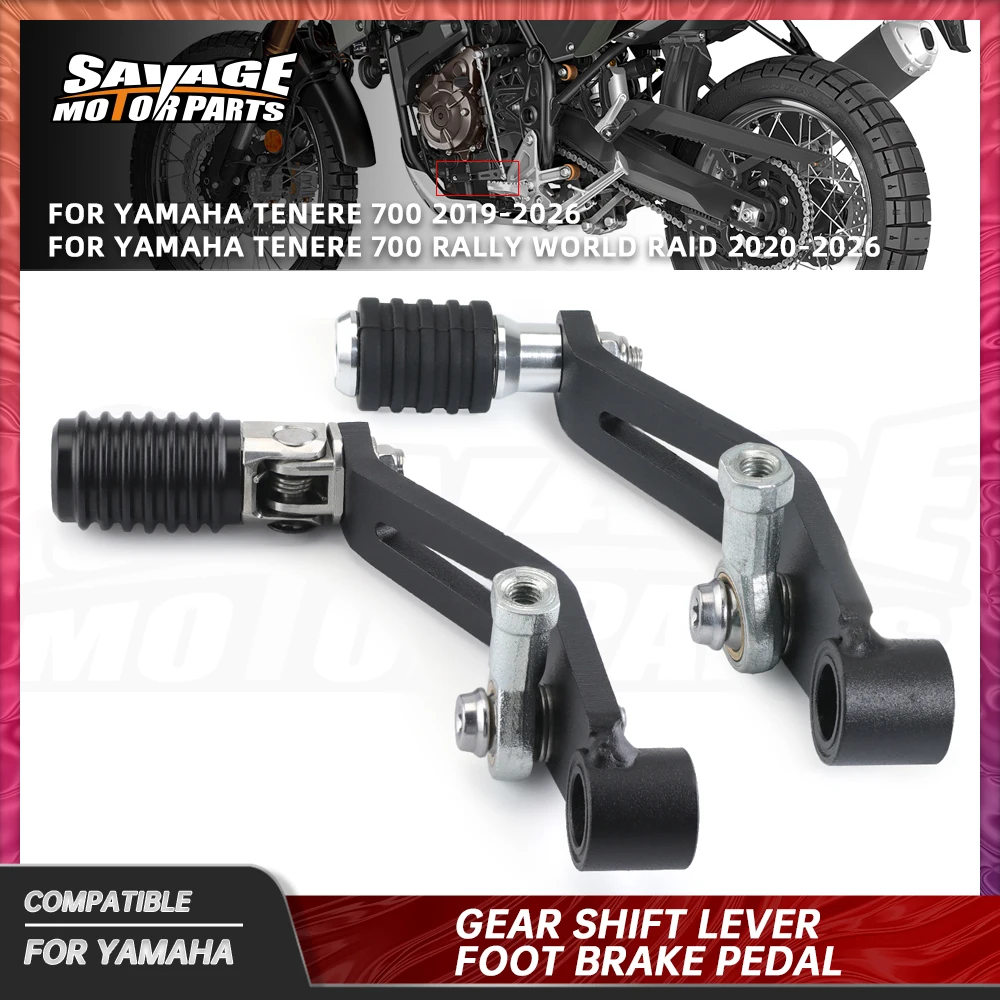 

For Yamaha Tenere 700 T700 2026 Gear Shift Lever Foot Brake Pedal XTZ700 Rally World Raid Motorcycle Shifter Gearchange Pedal