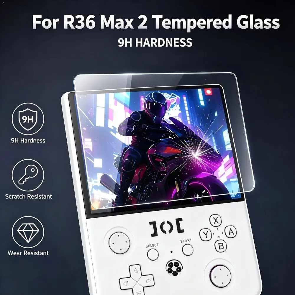 For R36 Max 2 Protective Film 9H Tempered Glass Screen Protector ltra Clear Anti‑Scratch Protective Film For R36 Max 2 Game