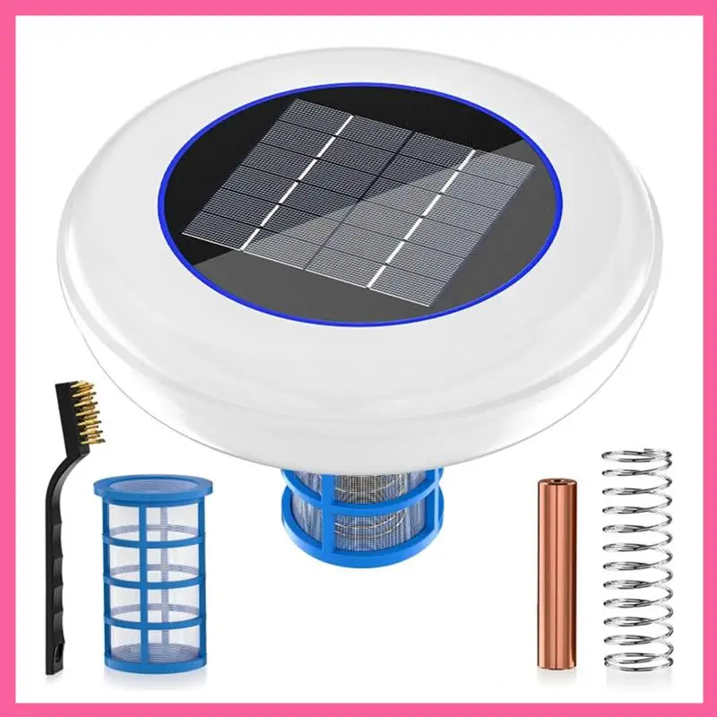 ABNM Solar Pool Cleaner Floating Water Cleaner And Purifier,Solar Powered Up To 35,000 Gal,For Fresh And Salt Water Pools