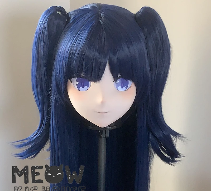 

(STK028) Маска-кигуруми из материала PLA с полной блокируемой фиксацией головы, для кроссдрессинга, мужская в женскую, в стиле японских аниме-персонажей из мультфильмов и игр