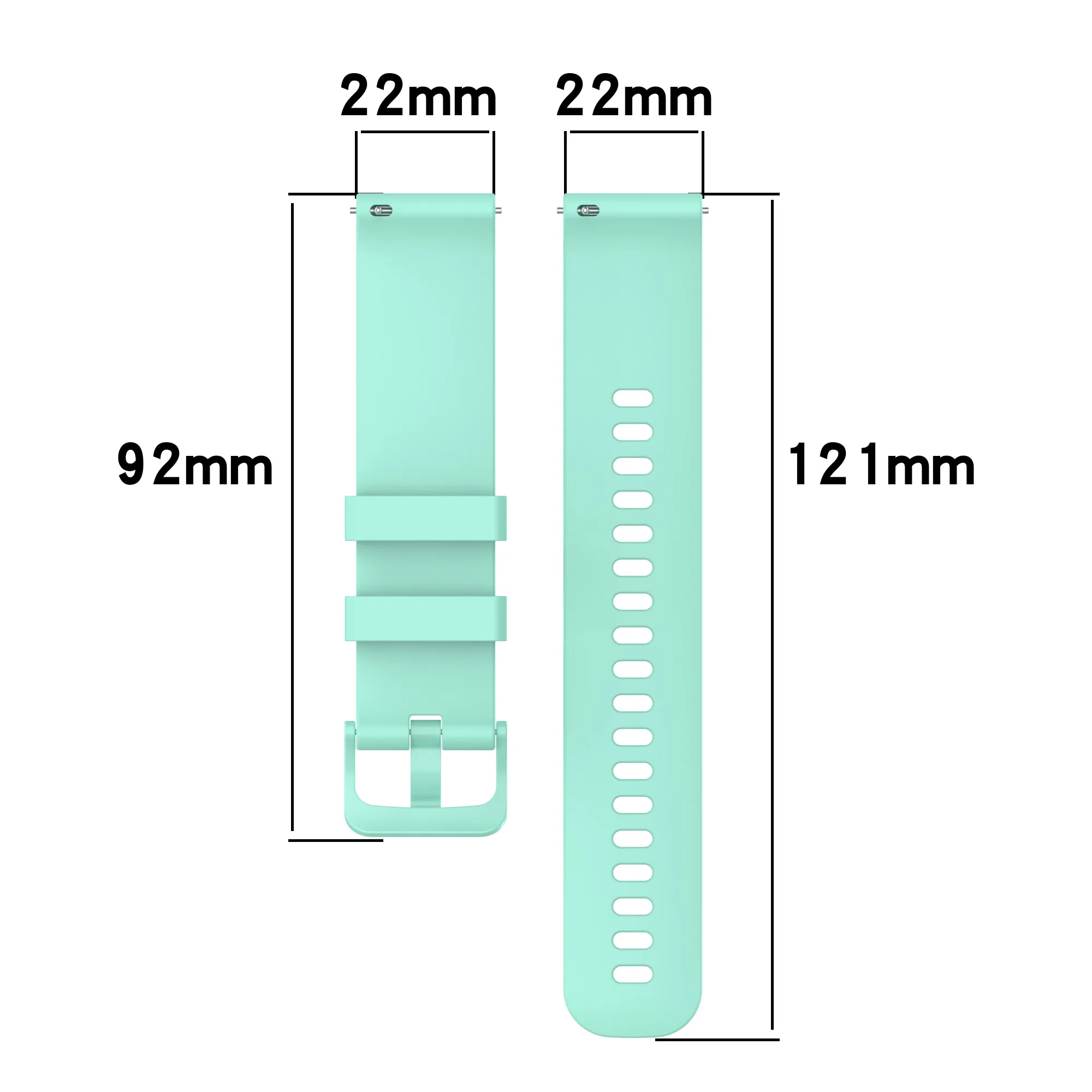 22mm Silicone Band for Samsung Galaxy Watch 46mm/Gear S3 Frontier/watch 3 45mm Strap for Huawei GT 4 3 2 Pro 2e,Gt2 46mm correa