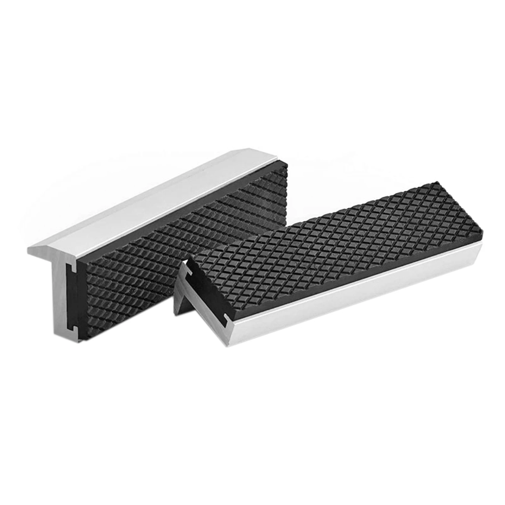 ABAH-4 Inch Vise Universal Soft Vice Pads Covers, Multi-Purpose Protector For Any Metal Vice,4 Pcs,Silver