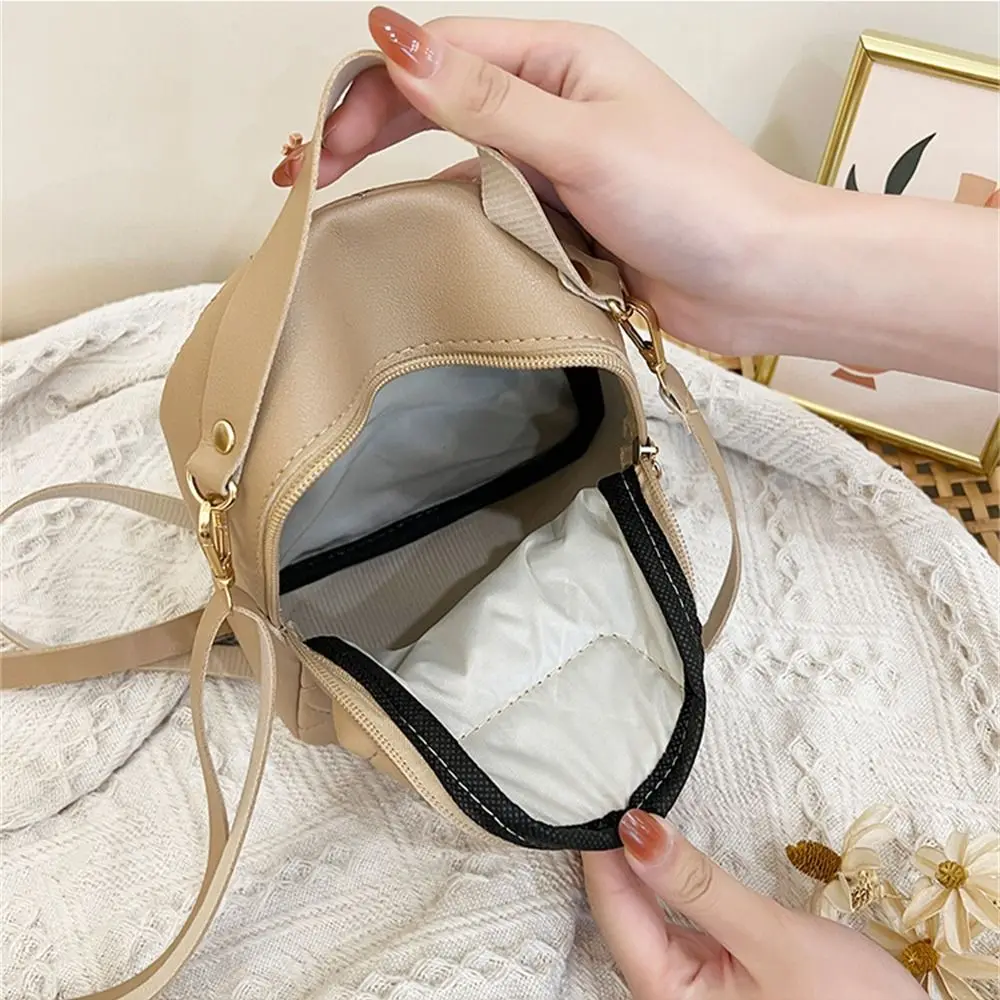 Fashion Small Backpack Women Girls Shoulder Bags Grids PU Leather Bag Mini School Bags Casual Rucksack