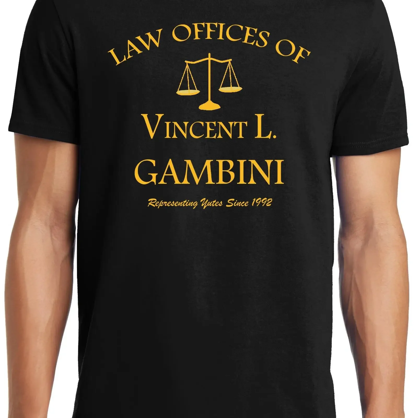 T-shirt PubliciT Big and Tall Cousin Vinny Gambini Law Office, style vintage délavé, streetwear, légèrement masculin, unisexe