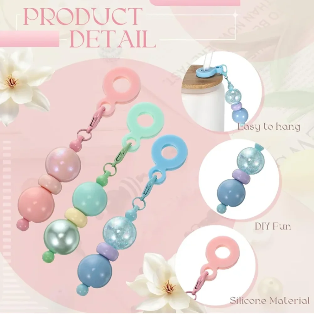 4/8Pcs DIY Straw Chains For Handmade Creativity, Straw Cup Decoration, Etc