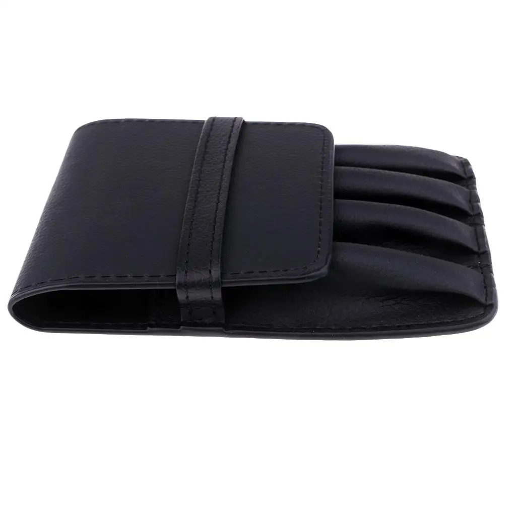 Lightweight Leather Pen Case Simple Pencil Bag for Writing Instruments Office Study Storage