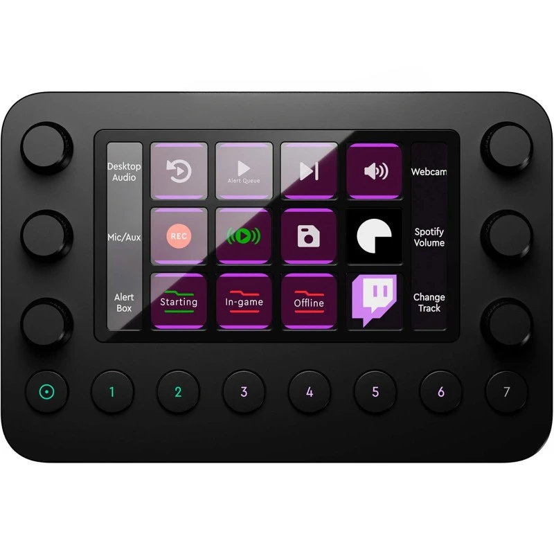 Live – The Custom Console for Live Streaming, Photo and Video Editing with Buttons, Dials and LED Touchscreen，home.