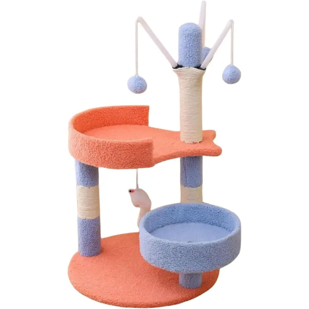 

Многоуровневая платформа для лазания кошек - прочная когтеточка для средних кошек (цвет А, размер Е)